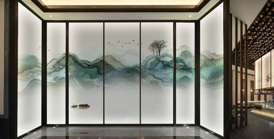 钢化夹丝画